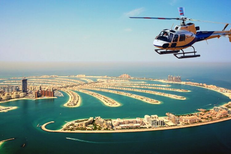Helicopter in dubai